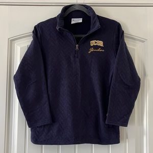 UCSB men’s 3/4 zip sweatshirt w pockets